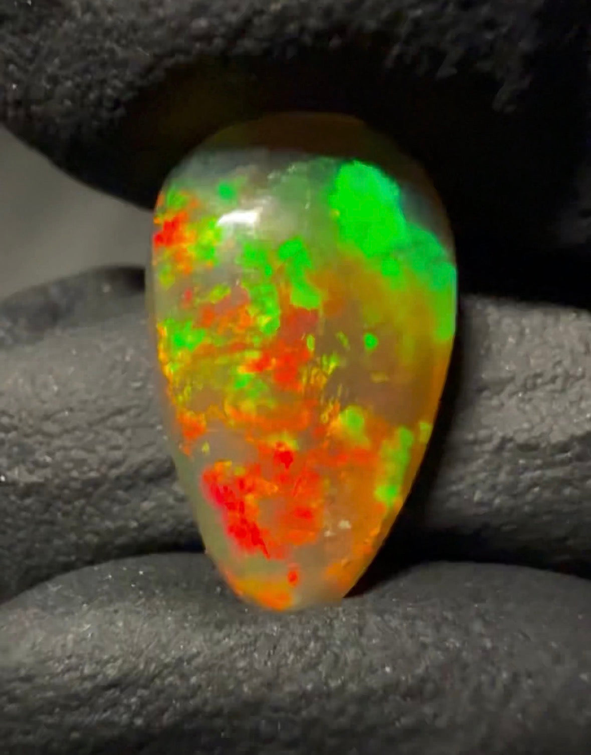 Ethiopian Opal Teardrop Cabochon – 7 ct (19.00 × 11.50 × 5.80 mm) Natural Welo Gemstone