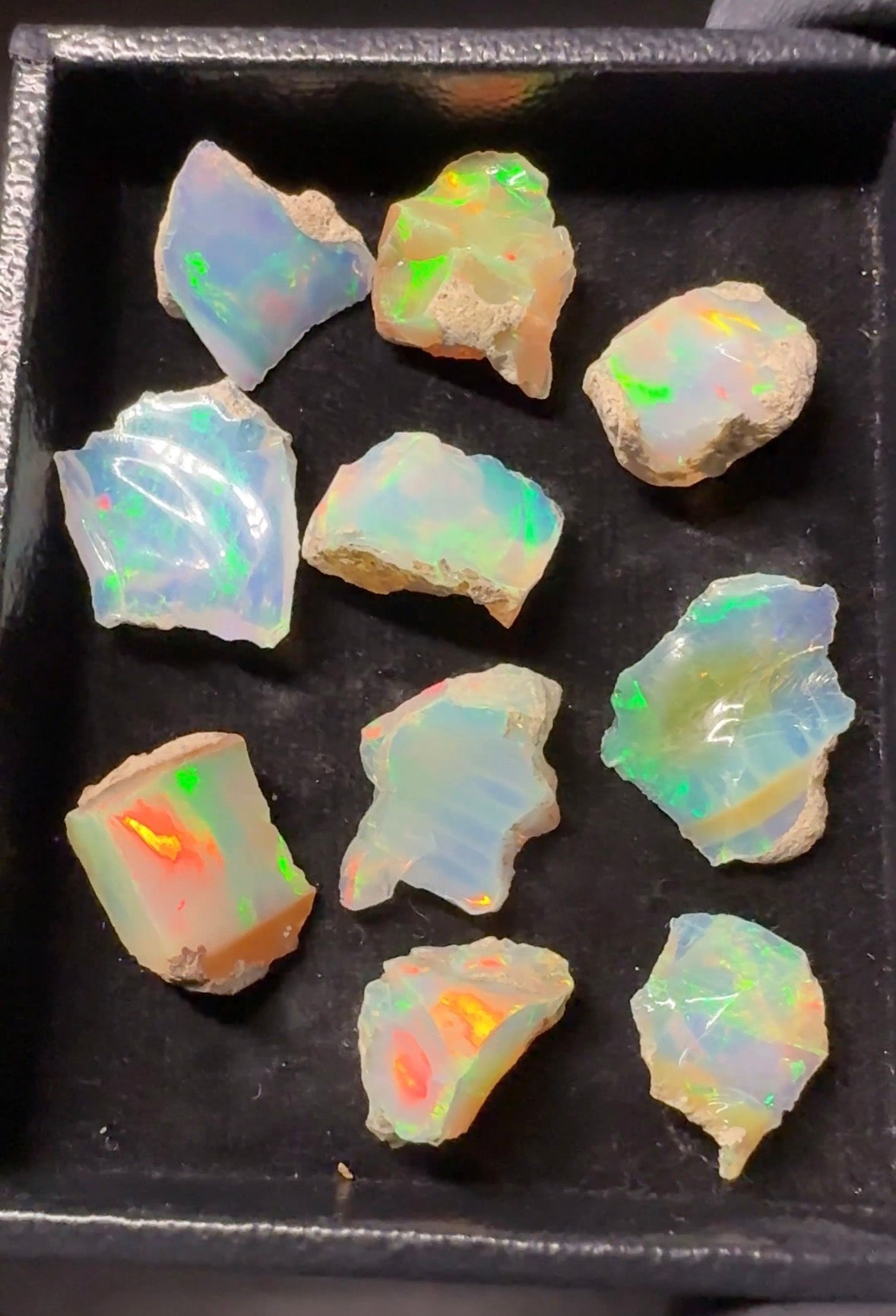 Ethiopian Rough Opal Parcel – 9.15 g Natural Welo Opal Stones for Jewelry & Collectors