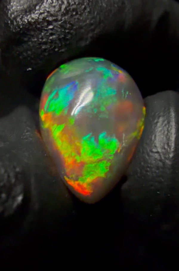 Ethiopian Welo Opal Cabochon – 6.10ct | Full Spectrum Fire | AAA Grade